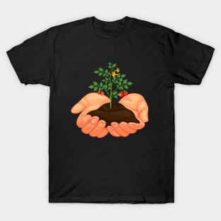 Youre Never Too Old Play In The Dirt Tomato Gardening T-Shirt